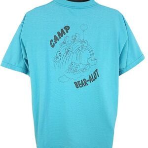 Panaca Stake Girls Camp T Shirt Vintage 90s 1996 Camp Bear A Lot Mens Size XL